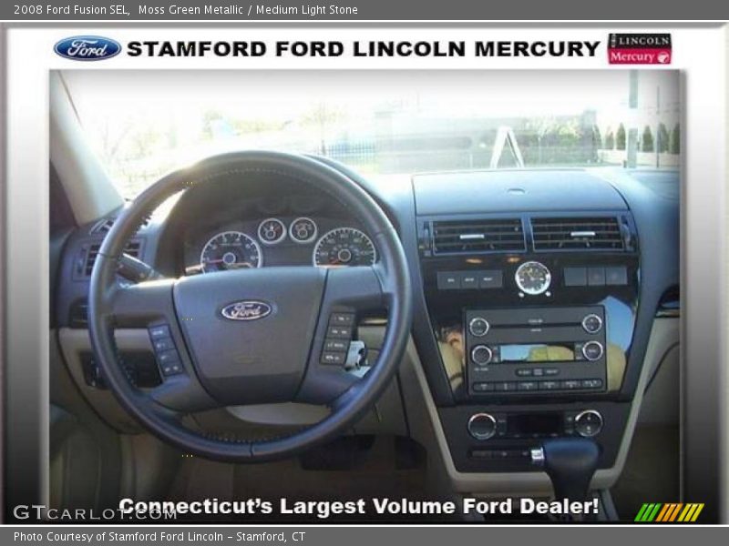 Moss Green Metallic / Medium Light Stone 2008 Ford Fusion SEL