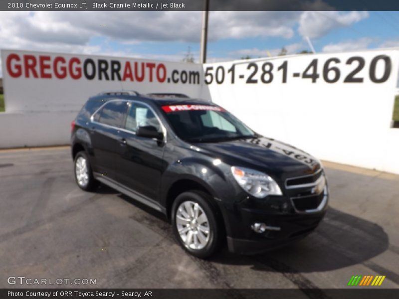 Black Granite Metallic / Jet Black 2010 Chevrolet Equinox LT
