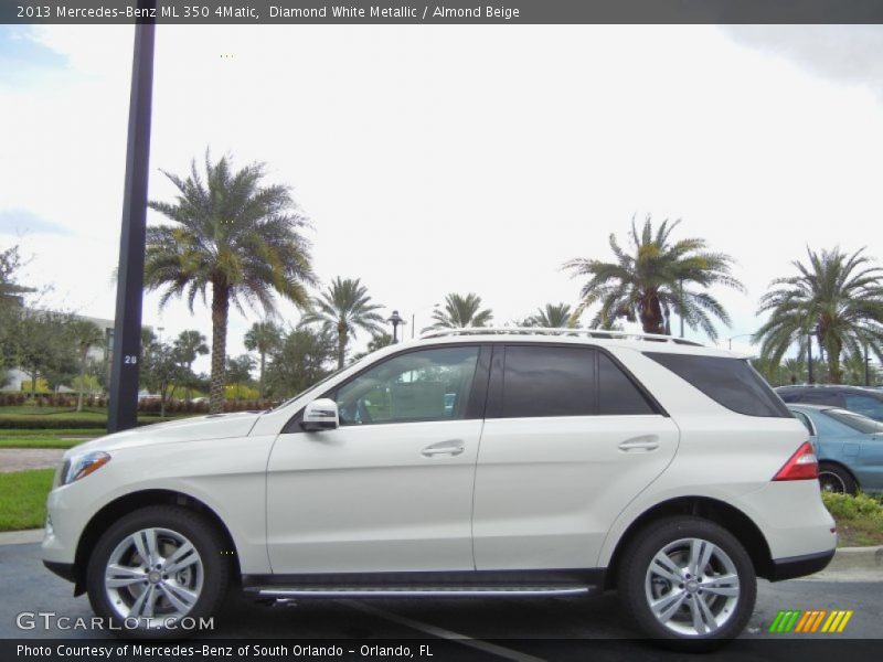 Diamond White Metallic / Almond Beige 2013 Mercedes-Benz ML 350 4Matic