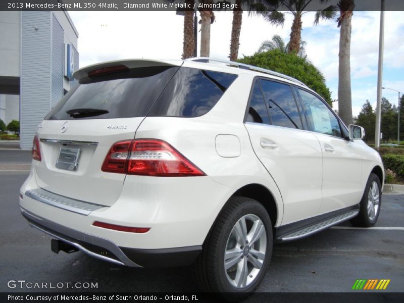 Diamond White Metallic / Almond Beige 2013 Mercedes-Benz ML 350 4Matic