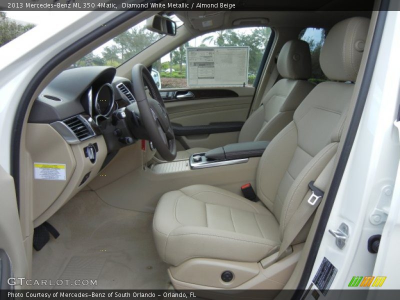 Diamond White Metallic / Almond Beige 2013 Mercedes-Benz ML 350 4Matic
