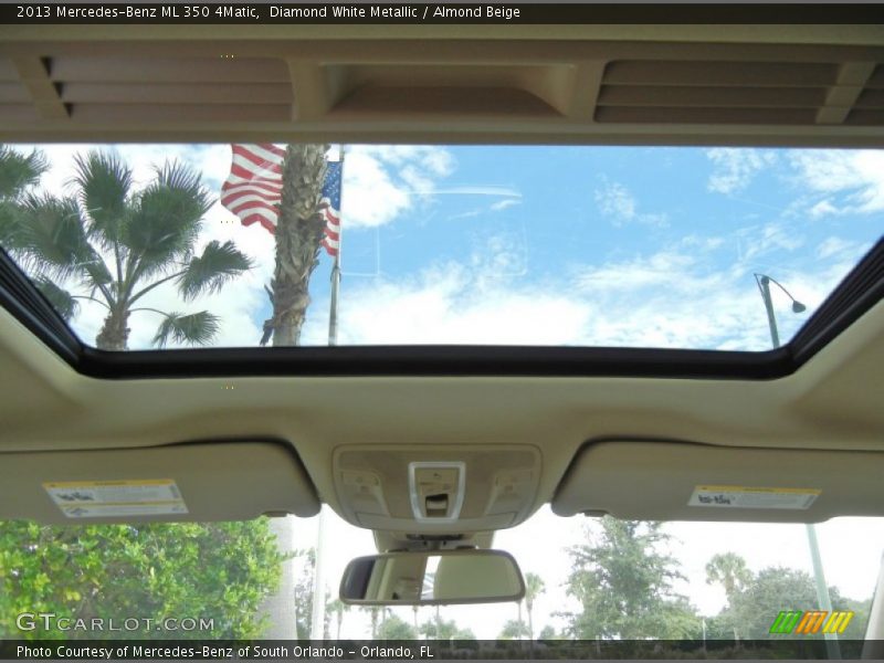 Diamond White Metallic / Almond Beige 2013 Mercedes-Benz ML 350 4Matic