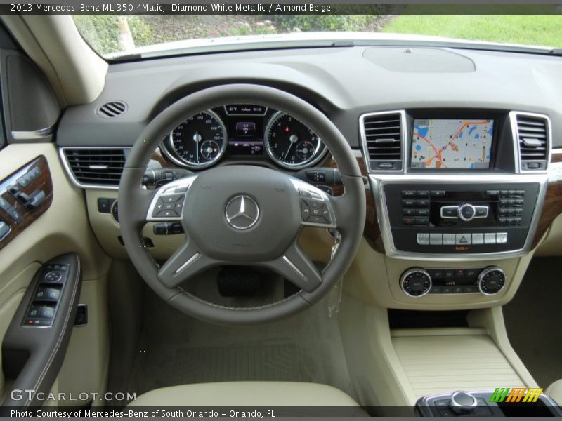 Diamond White Metallic / Almond Beige 2013 Mercedes-Benz ML 350 4Matic