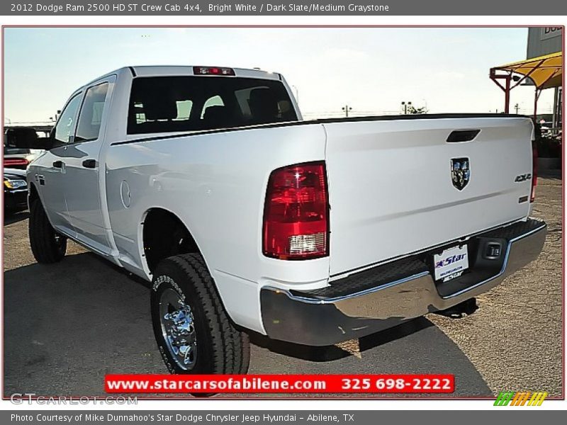 Bright White / Dark Slate/Medium Graystone 2012 Dodge Ram 2500 HD ST Crew Cab 4x4