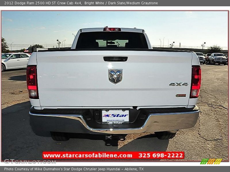 Bright White / Dark Slate/Medium Graystone 2012 Dodge Ram 2500 HD ST Crew Cab 4x4