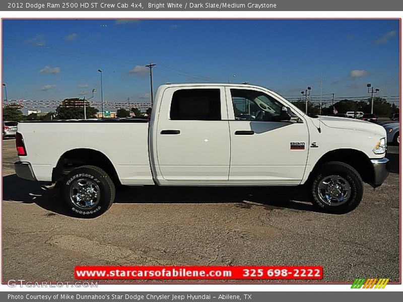 Bright White / Dark Slate/Medium Graystone 2012 Dodge Ram 2500 HD ST Crew Cab 4x4