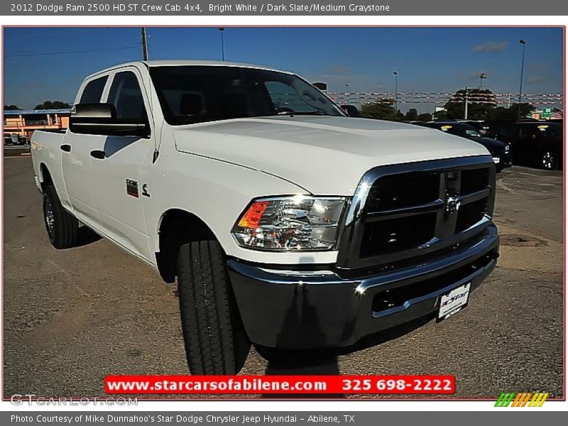 Bright White / Dark Slate/Medium Graystone 2012 Dodge Ram 2500 HD ST Crew Cab 4x4