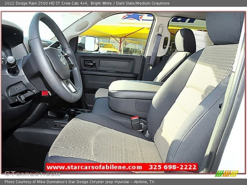 Bright White / Dark Slate/Medium Graystone 2012 Dodge Ram 2500 HD ST Crew Cab 4x4