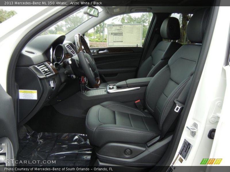 Arctic White / Black 2013 Mercedes-Benz ML 350 4Matic