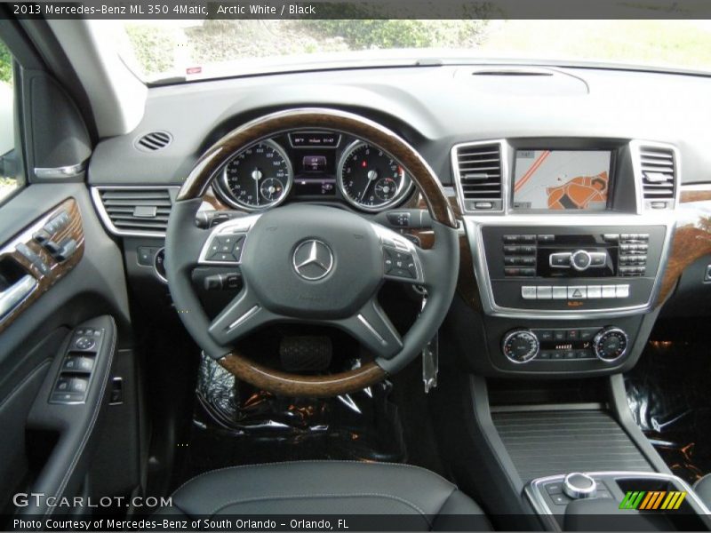 Arctic White / Black 2013 Mercedes-Benz ML 350 4Matic