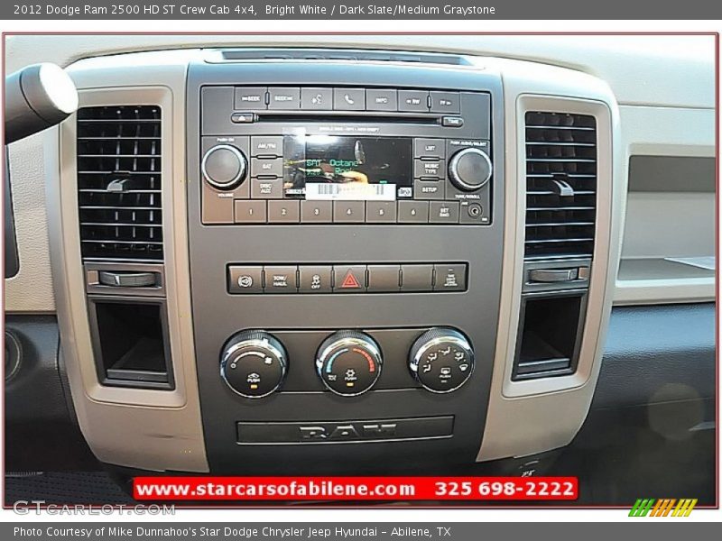 Bright White / Dark Slate/Medium Graystone 2012 Dodge Ram 2500 HD ST Crew Cab 4x4