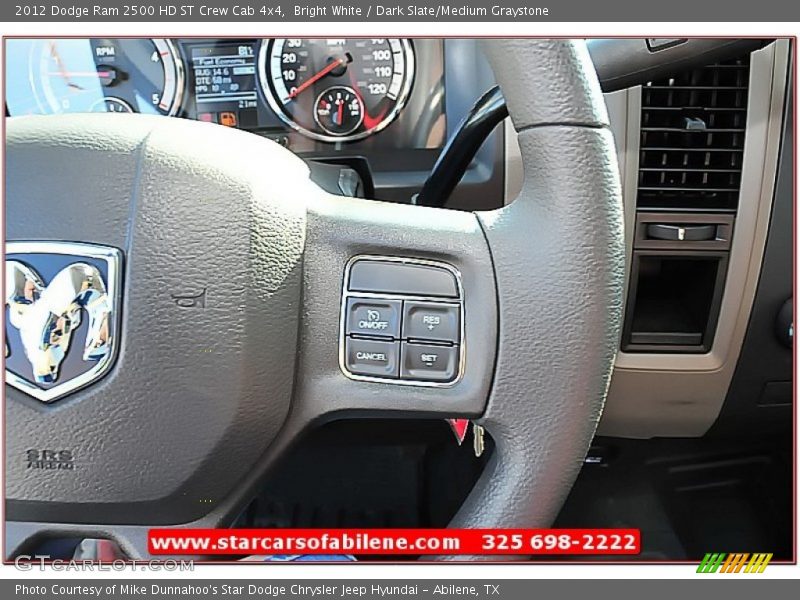 Bright White / Dark Slate/Medium Graystone 2012 Dodge Ram 2500 HD ST Crew Cab 4x4