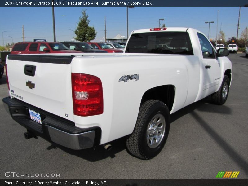 Summit White / Ebony Black 2007 Chevrolet Silverado 1500 LT Regular Cab 4x4