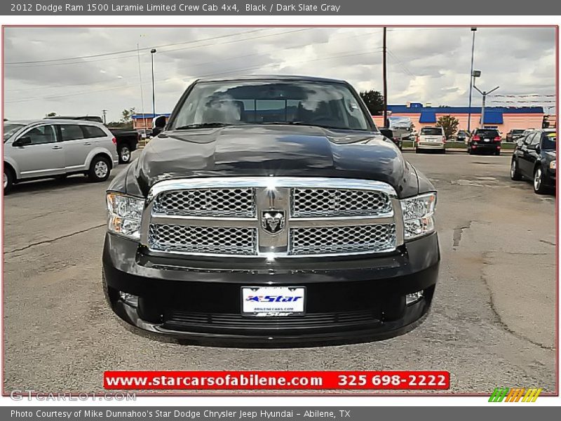 Black / Dark Slate Gray 2012 Dodge Ram 1500 Laramie Limited Crew Cab 4x4