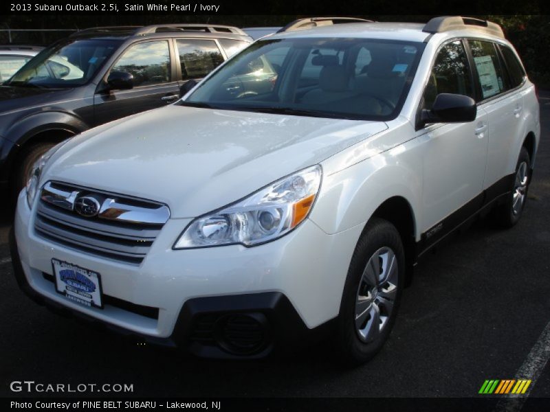 Satin White Pearl / Ivory 2013 Subaru Outback 2.5i