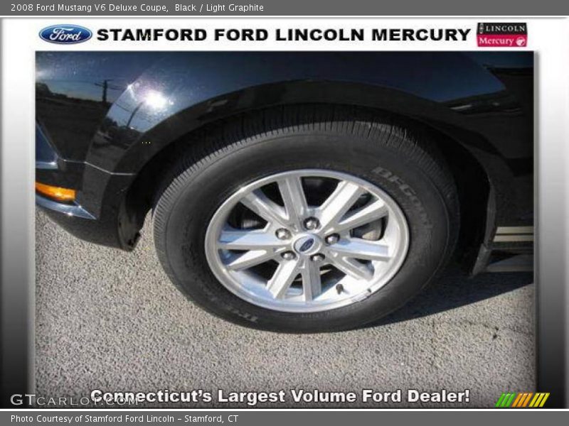 Black / Light Graphite 2008 Ford Mustang V6 Deluxe Coupe