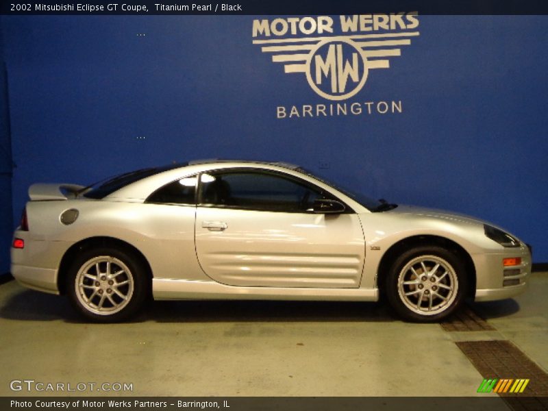 Titanium Pearl / Black 2002 Mitsubishi Eclipse GT Coupe