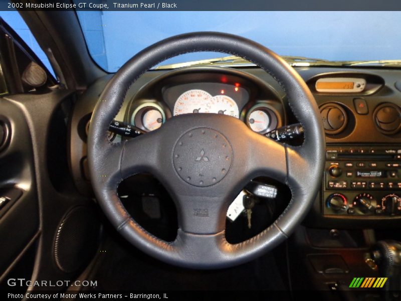 Titanium Pearl / Black 2002 Mitsubishi Eclipse GT Coupe
