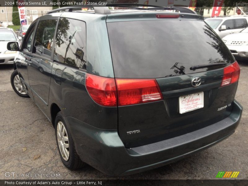 Aspen Green Pearl / Stone Gray 2004 Toyota Sienna LE