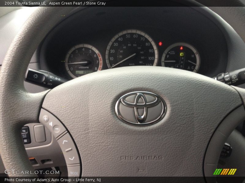 Aspen Green Pearl / Stone Gray 2004 Toyota Sienna LE