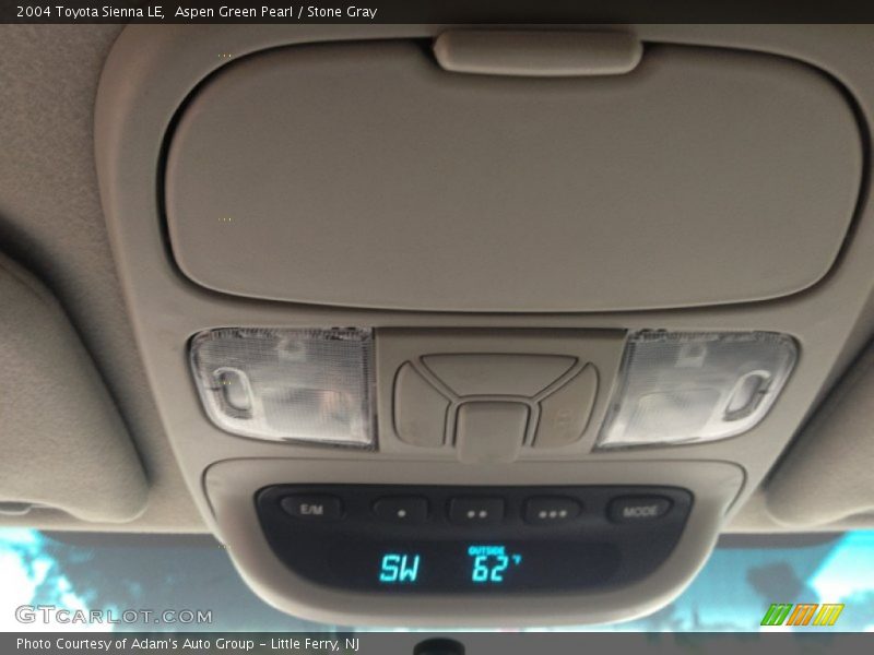 Aspen Green Pearl / Stone Gray 2004 Toyota Sienna LE