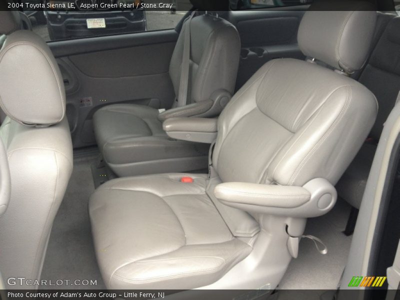Aspen Green Pearl / Stone Gray 2004 Toyota Sienna LE