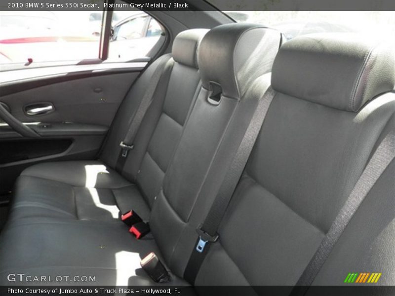 Platinum Grey Metallic / Black 2010 BMW 5 Series 550i Sedan