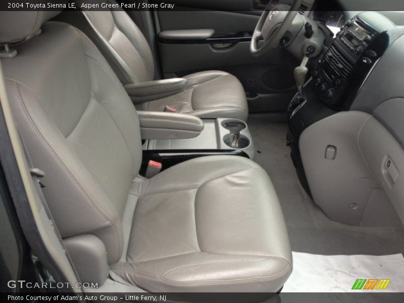 Aspen Green Pearl / Stone Gray 2004 Toyota Sienna LE