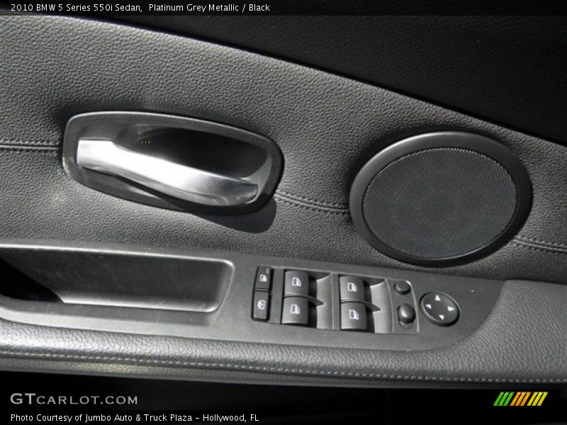 Platinum Grey Metallic / Black 2010 BMW 5 Series 550i Sedan