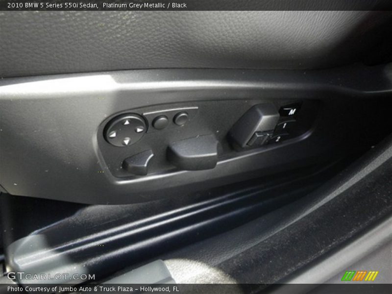 Platinum Grey Metallic / Black 2010 BMW 5 Series 550i Sedan