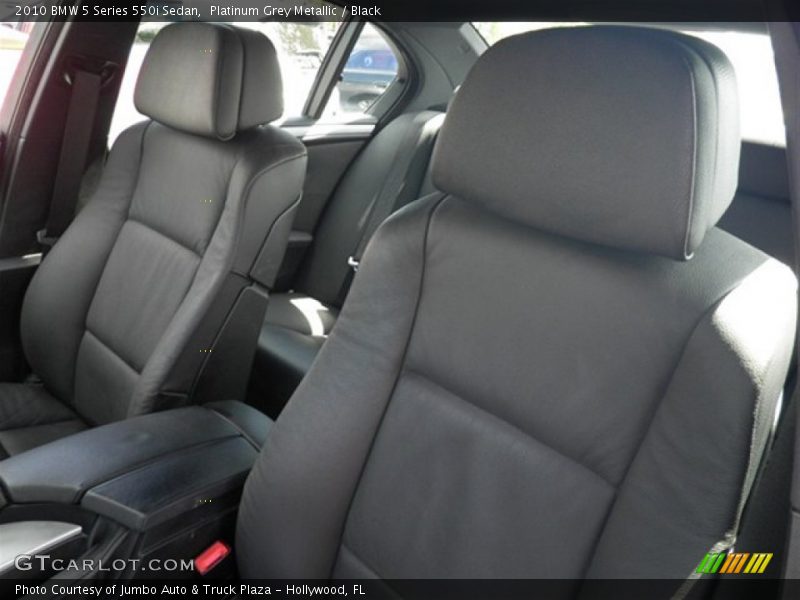 Platinum Grey Metallic / Black 2010 BMW 5 Series 550i Sedan