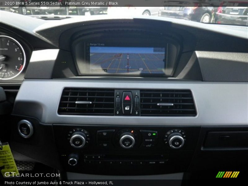 Platinum Grey Metallic / Black 2010 BMW 5 Series 550i Sedan