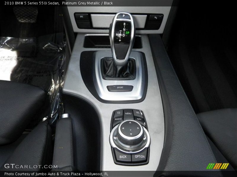 Platinum Grey Metallic / Black 2010 BMW 5 Series 550i Sedan