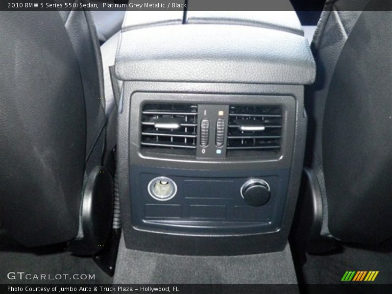 Platinum Grey Metallic / Black 2010 BMW 5 Series 550i Sedan
