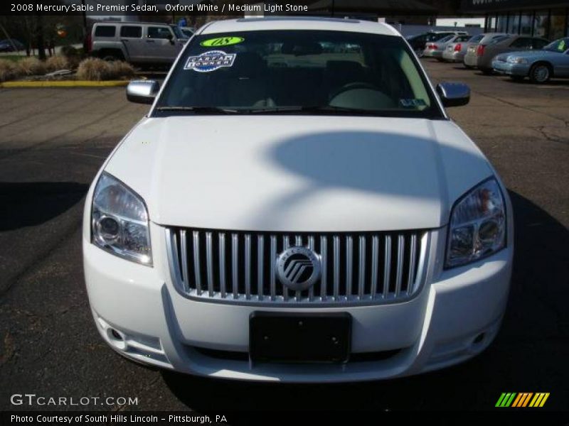 Oxford White / Medium Light Stone 2008 Mercury Sable Premier Sedan