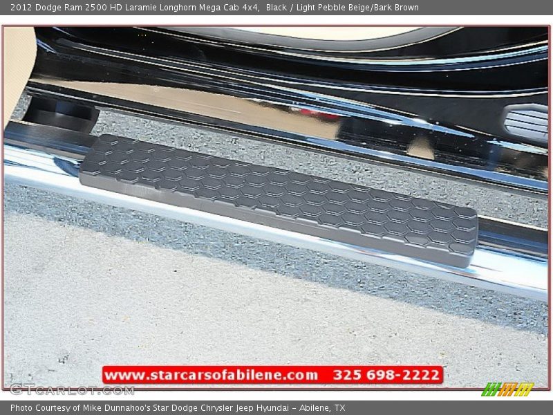 Black / Light Pebble Beige/Bark Brown 2012 Dodge Ram 2500 HD Laramie Longhorn Mega Cab 4x4