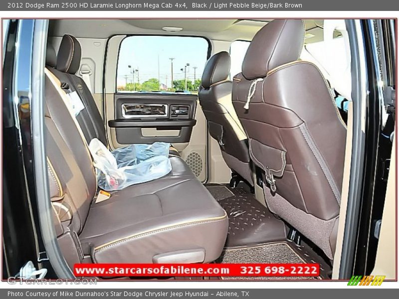 Black / Light Pebble Beige/Bark Brown 2012 Dodge Ram 2500 HD Laramie Longhorn Mega Cab 4x4