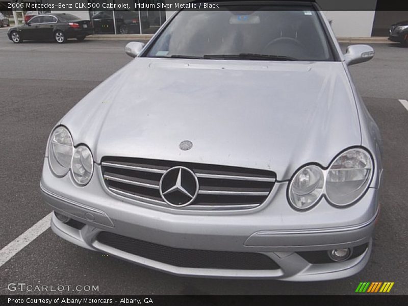 Iridium Silver Metallic / Black 2006 Mercedes-Benz CLK 500 Cabriolet