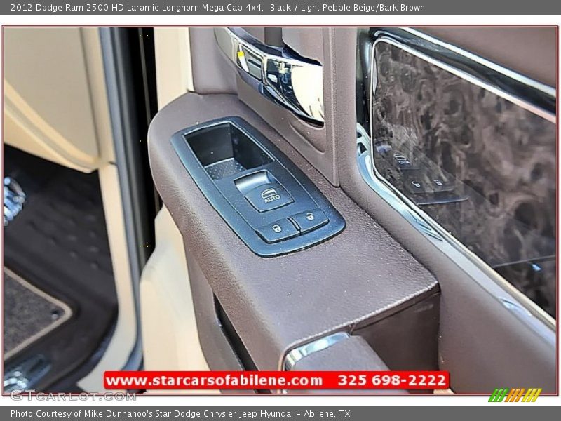 Black / Light Pebble Beige/Bark Brown 2012 Dodge Ram 2500 HD Laramie Longhorn Mega Cab 4x4