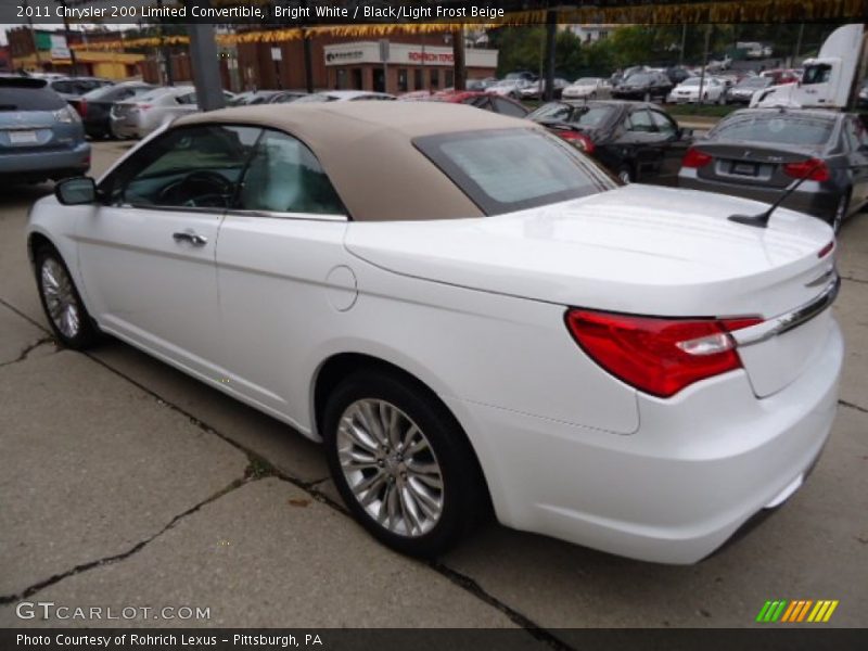 Bright White / Black/Light Frost Beige 2011 Chrysler 200 Limited Convertible