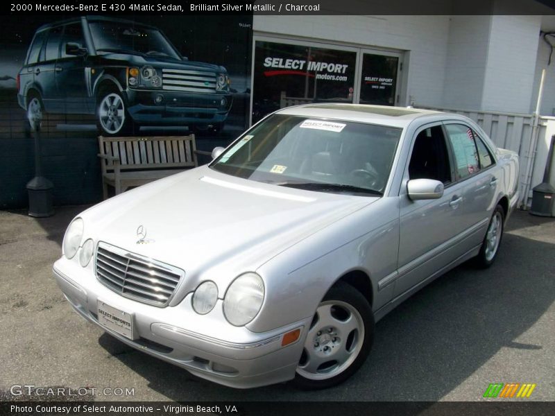 Brilliant Silver Metallic / Charcoal 2000 Mercedes-Benz E 430 4Matic Sedan