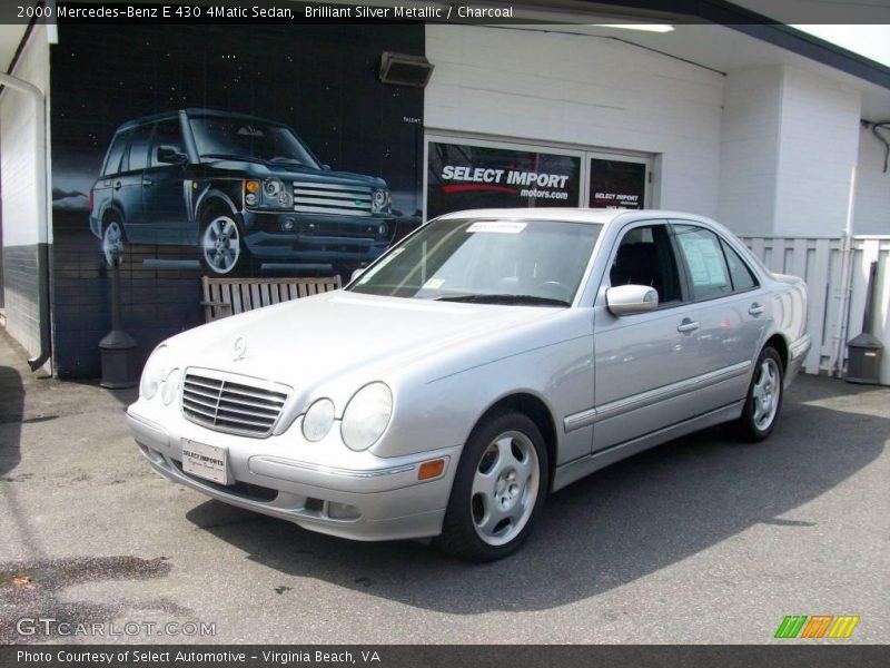 Brilliant Silver Metallic / Charcoal 2000 Mercedes-Benz E 430 4Matic Sedan