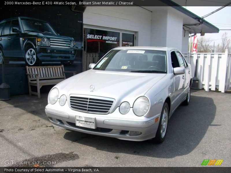 Brilliant Silver Metallic / Charcoal 2000 Mercedes-Benz E 430 4Matic Sedan