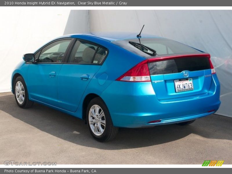 Clear Sky Blue Metallic / Gray 2010 Honda Insight Hybrid EX Navigation