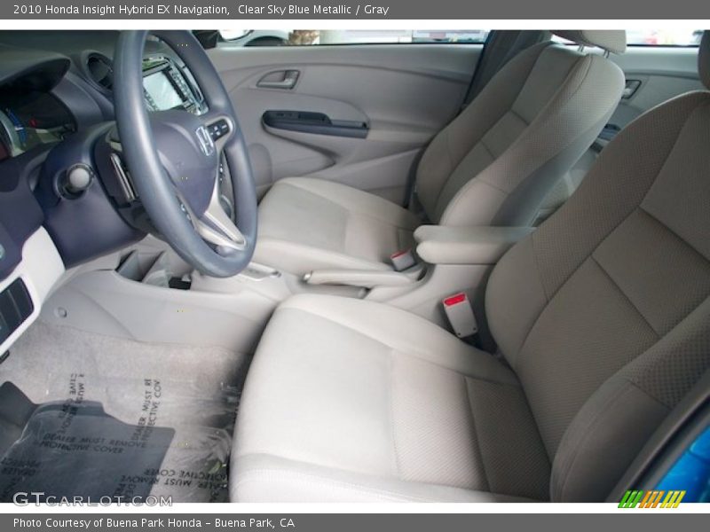 Clear Sky Blue Metallic / Gray 2010 Honda Insight Hybrid EX Navigation
