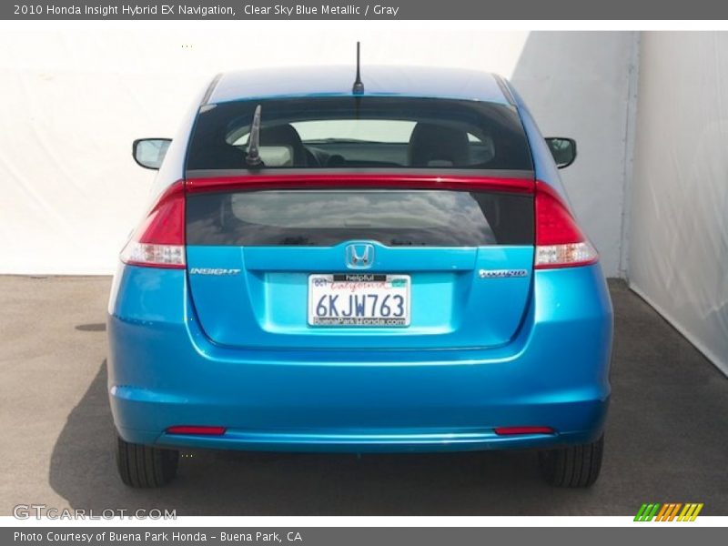 Clear Sky Blue Metallic / Gray 2010 Honda Insight Hybrid EX Navigation