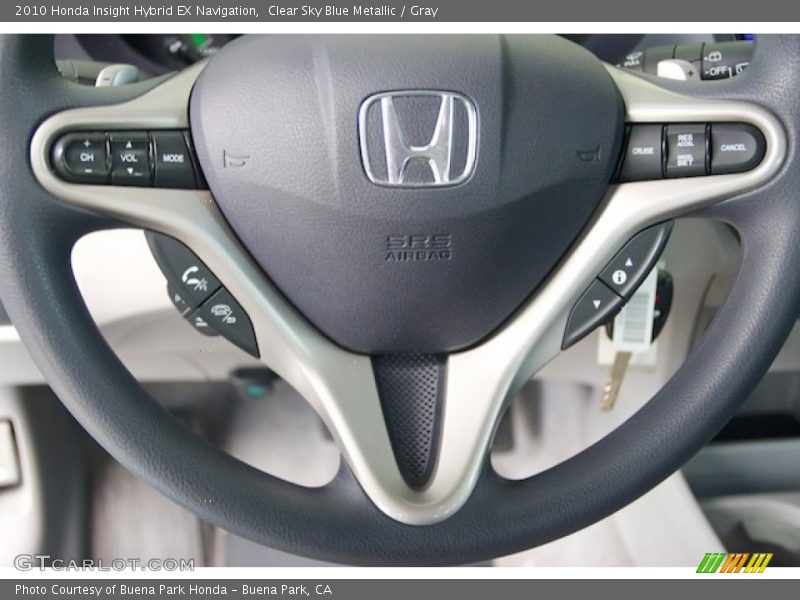 Controls of 2010 Insight Hybrid EX Navigation