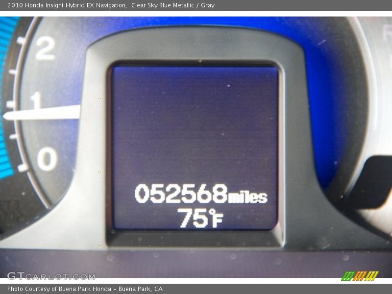 Clear Sky Blue Metallic / Gray 2010 Honda Insight Hybrid EX Navigation
