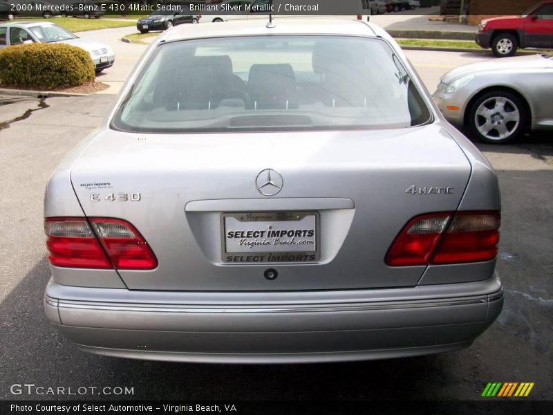 Brilliant Silver Metallic / Charcoal 2000 Mercedes-Benz E 430 4Matic Sedan