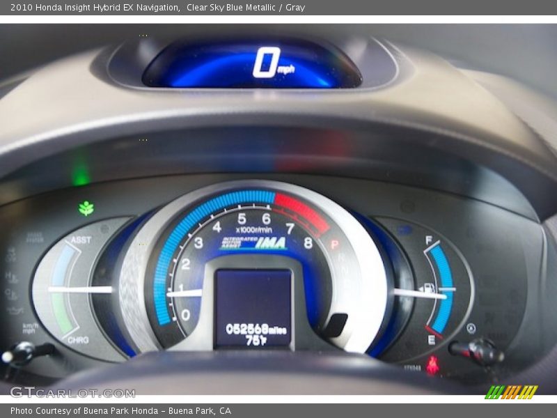  2010 Insight Hybrid EX Navigation Hybrid EX Navigation Gauges